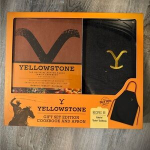 Yellowstone cookbook and apron set